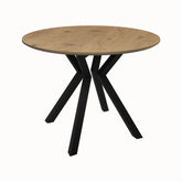 Toronto 110cm Wood Effect Round Dining Table - Pendle Village Furniture